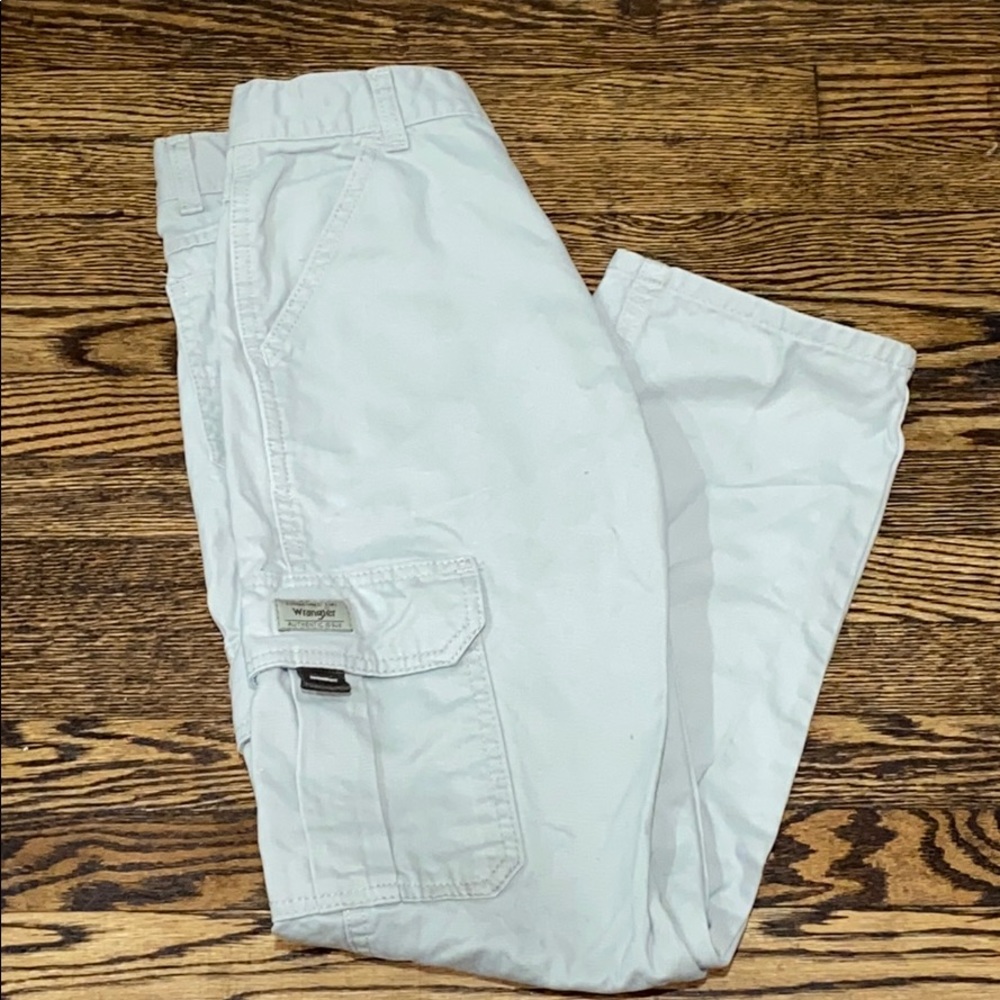 Boys New Wrangler Cargo Khakis 14 Slim